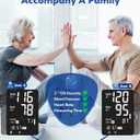 Blood Pressure Monitors for Home Use Upper Arm, Accurate Cuff 8.7-15.7 Monitor with Large Backlight Display 2 Users 240 Sets Memory & HR Detection, Digital BP Machine with Carrying Case