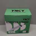 100 Pack 10ml Syringes Luer Lock with Cap, 10cc Syringe without Needle for Liquid, Individual Sterilized Wrapped