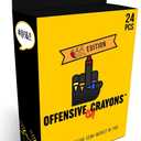 MilkToast Brands Offensive Crayons ISH Edition  HRFriendly Gag Gift, Funny Adult Humor for Office Parties, Secret Santa, White Elephant, Coworkers