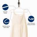 30 Pk Kids Children Hangers Plastic Made in USA, for Children, Infant, Toddler, Baby Clothes, White, 30 Pack Non-Slip