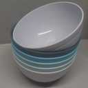 6 PcsUnbreakable Mixing Bowls Unbreakable Salad Bowls, 68 Ounces Microwave and Dishwasher Safe BPA-Free Serving Bowls for Cereal,Salad,Soup,Ramen,Noodle,Oatmeal,Snack Apply to Kitchen,Freezer (Gradient Blue)