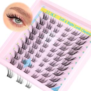 ALICE Natural Lash Clusters DIY Lash Extensions Eyelash Extensions Wispy 3D Cat Eye Eyelash Clusters Left & Right Individual Lashes