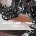 JFG RACING Dirt Bike Foot Pegs,7075 Aluminum CNC Pedals Rests for Surron Light Bee X and S/E Ride Pro S SS SR/CRF150F CRF230F 03-19/CRF250F 19-24/XR150L 15-24/KDX200 83-94-Black
