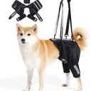 Dog Rear Leg Support Harness, Breathable Lift Assist for Large Dogs, Reflective Strips, Padded Handle for Stairs, Car Entry & Night Walks(L)