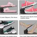 Neprock Shoe Rack Shoe Organizer Space-Saving Storage Shoe Organizer for Closet,Shoe Stacker Shoe Slots Space Saver Double Stack Shoe Holder Homeries