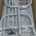 AUPSEN Kids Clothing Rack with Bottom Storage Shelf, Metal Toddler Dress Up Rack for Little Girls, Kids Dress Up Clothes Storage for Coats, Skirts, Dance Costume（White）