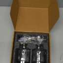 Molimoli Coffee Syrup Dispenser - Glass Bottle w. Pump, 11.8 oz 350 ml, Set of 2, Black Upgraded Pump