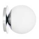 Hanaloa Chrome Wall Sconces, 1 Light Modern Globe Sconce, Wall Light for Bedroom Bathroom Living Room & Hallway Vanity Lighting, Ceiling Light Fixture (1-Light, Chrome)