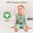Yoofoss Toddler Sleep Sack with Feet 24-36 Months 100% Organic Cotton Baby Sleep Sack with Legs Toddler Wearable Blanket with 2-Way Zipper