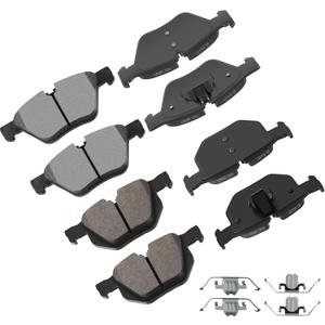 cciyu D1061 D1042 Front & Rear Semi-Metallic Disc Brake Pads Kit For BMW X5 2007-2018,For BMW X6 2010-2019 8PCS