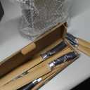 KEEMAKE Professional Chef Knife Set 2 Pieces - Kitchen Knives High Carbon Stainless Steel Ultra Sharp Blade & Ergonomic Pakkawood Handle, Perfect for Meat Cutting, Vegetable Chopping & Culinary Gifts