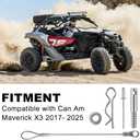 Clutch Cover Pin Kit for X3, PSLER Quick Release Belt Cover Tool Clutch Cover Gasket Kit Compatible with Maverick X3 2017 2018 2019 2020 2021 2022 2023 2024 2025 Replace#715005045