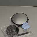 ALHAKIN 10x Magnifying Makeup Mirror, 8 Inch Tabletop Mirror Double Sided with Magnification, Swivel Make Up Mirror for Bathroom, Black