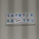 Weekly Pill Organizer - (Pack of 2) Extra Large Vitamin Container with Jumbo Easy to Read Letters, BPA Free - Daily Travel 7 Day Medication Pill Box Case (Clear)