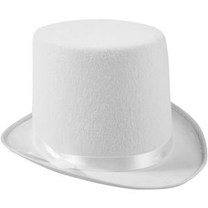 Funny Party Hats White Costume Felt Top (White)