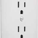TayMac MW2000W Masque 2000 Series 1-Gang Nonmetallic Decorator Style Duplex Cover-Up Wall Plate, White, 5-Pack