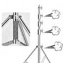 4M(13Ft) Stainless Steel Antenna Tripod Stand, Air Cushioned