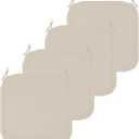 U'Artlines Outdoor Patio Cushion Covers Replacement Waterproof 24x22x4 Inch, Washable Sofa Chair Cushion Covers Seat Slipcovers for Outdoor Furniture Garden Backyard (Set of 4, Light Tan, Cover Only)