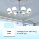 3 x G25 LED Globe Light Bulbs,120V 5W(60W Equivalent), 5000K CRI85+ Daylight Bathroom,E26 Base,Eye-Friendly Vanity Round, Perfect for Vanity Makeup Mirror, Non-Dimmable (2 Pack)