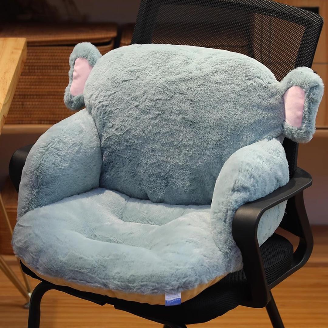 Chair Cushion, Chair Pillow, Plush Chair Pad, Soft Rocking Chair Seat Cushion with Removable Cover for Dorm Office Living Room(Blue)