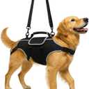 Full Body Dog Lift Harness - Help Large Dogs Up Adjustable Mobility Support Aid for Injured or Senior Dog and Dogs Hind Leg, Black XL