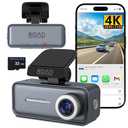 Roadwitness 4K Mini Dash Cam Front，Front Dash Camera for Cars，WiFi Car Camera with Voice Control, Night Vision, G-Sensor,24H Parking Mode, Loop Recording App, Dashcam 4K Included 32GB,Support 256GB