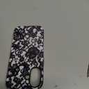 Magnetic Phone Case Compatible with iPhone 17, Black Lace Print Compatible with MagSafe Gothic Floral Film Print Hard PC Shell Soft TPU Liner Shockproof Cover for Women