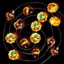 BlcTec Fall Decorations for Home 12.8FT 40 LED Fall String Lights with Acorns & 3D Pumpkins, Battery Operated Harvest Fairy Light with Timer for Indoor Outdoor Halloween Thanksgiving Autumn Fall Decor