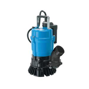 Tsurumi Pump HSE2.4S Submersible Trash Pump - Auto Relay Switch 1/2 HP 115V 2 in Discharge Dewatering Applications | 53 GPM / 3180 GPH
