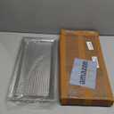 Monarch Abode Decorative Tray  16-Inch Hand Hammered Nickel Finish Metal Bathroom Tray Countertop, Vanity Trays Organizer, Perfume Plate for Dresser, Kitchen Countertop Large Fruit Platter (16" x 8" x 2")