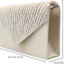 New Ladies Evening Handbags Bridal Wedding Bag Handbag (Apricot)