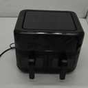 CHEFMAN 6 Quart Dual Basket Air Fryer Oven with Easy View Windows, Sync Finish, Hi-Fry, Auto Shutoff, 2 Independent 3Qt Nonstick Dishwasher Safe Frying Baskets, Digital Double Air Fryer - Black