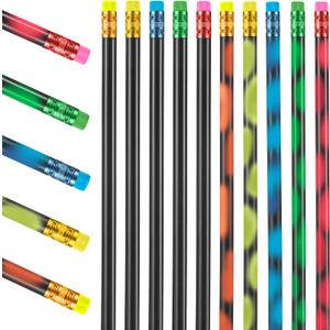 Outus 45 Pieces Color Changing Mood Pencil Bulk with Eraser 2B Wooden Heat Activated Fun Pens Assorted Color Thermochromic Pens for Kids Students Back to School Pencils Gift Birthday Party Favor