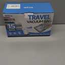 Vacuum Bags for Travel with Rechargeable Pump, 3 Sizes Vacuum Seal Bags for Clothing, Compression Vacuum Travel Bags for Luggage, Vacuum Packing Bags for Closet Organization (15)