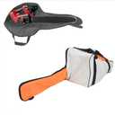 Chainsaw Carrying Bag 19 inch, Chainsaw Storage Bag, Oxford Cloth Chainsaw Case Bag, Portable Chainsaw Holder Fit for 16"/18"/19", Chainsaw Bag with Buffer Cotton & Handle Sticky (Orange)