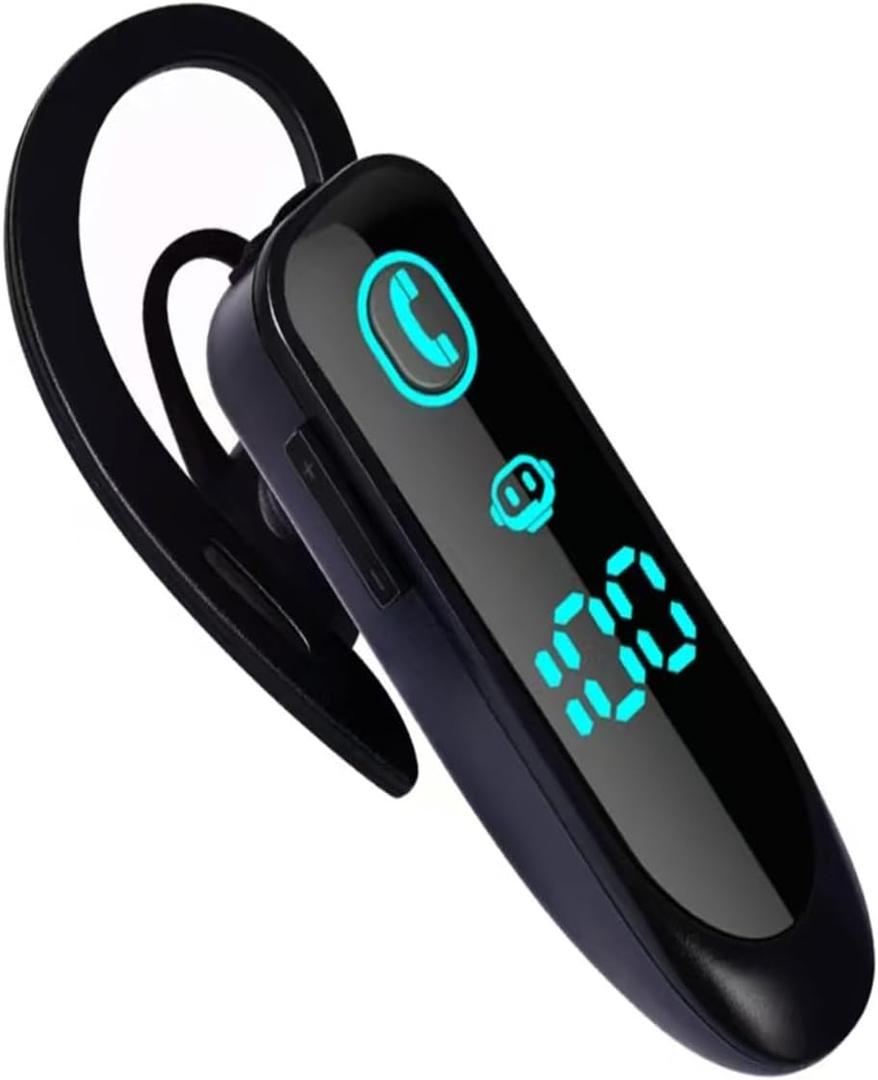 Bluetooth Earpiece Wireless CVC8.0 Headset for Cell Phone Dual Mic Noise Canceling Handsfree Phone Earpiece with Mute for iPhone Android Home Office Driving (2)