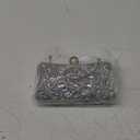 Lanpet Women Clutches Multicolor Crystal Rhinestone Evening Handbag Chain Strap Shoulder Bag (Silver)