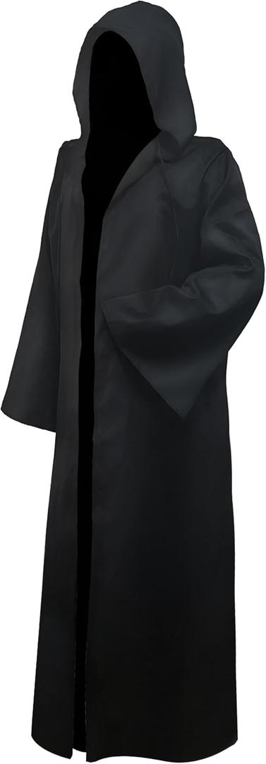 Halloween Men's Hooded Cloak Robe,Adults Wizard Knight Tunic Outfit Cosplay Costume Capes Uniform
