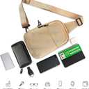 LLi Cufite Mini Sling Bag Waterproof Crossbody Chest Bag, Small Crossbody Casual Trendy Travel Phone Bag for Men Women