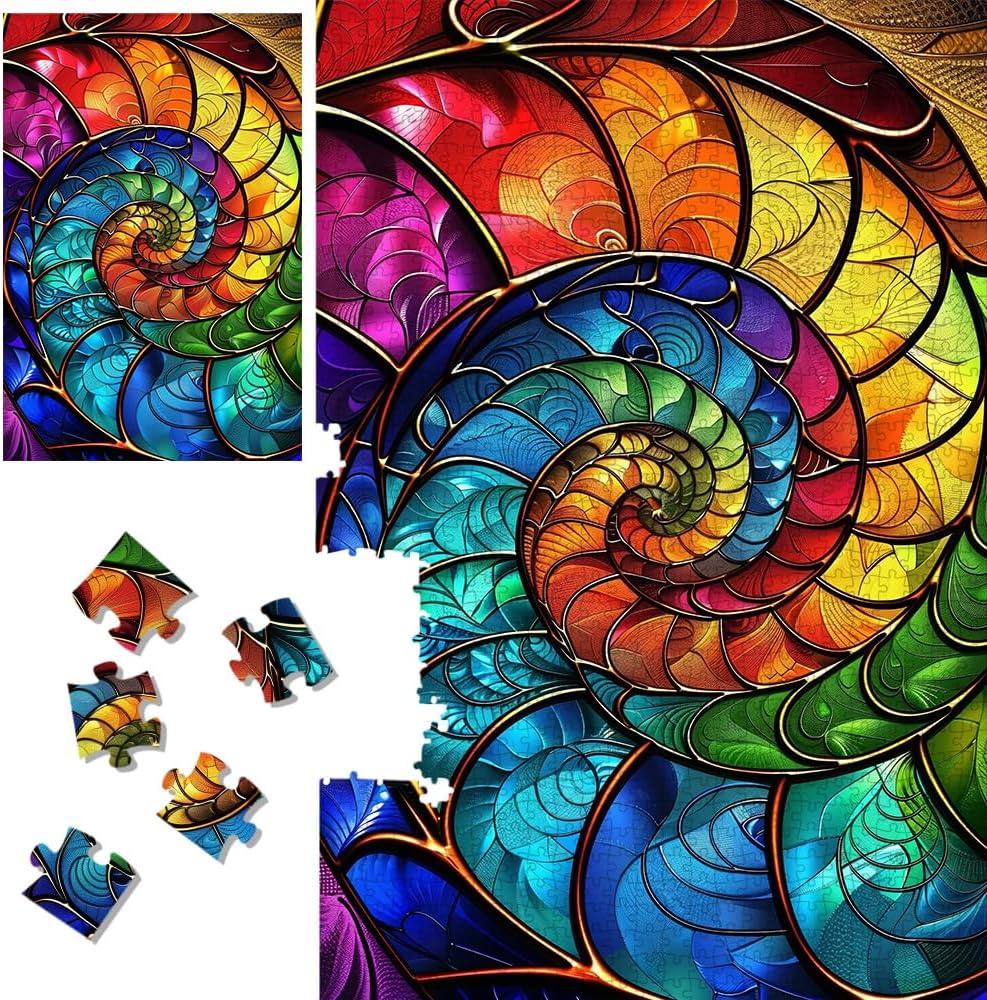 Jigsaw Puzzles for Adults 1000 Pieces Abstract Fantasy Art Puzzles with Letters on Back Mindfulness Unique Fun Educational Hard Difficult Challenging Puzzle for Gift