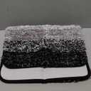 OLANLY Bathroom Rugs Mat 24x16, Extra Soft Absorbent Microfiber Bath Rugs, Rubber Backing, Quick Dry, Machine Washable Bath Mats for Bathroom Floor, Tub, Shower and Home Decor Accessories, Black (24" x 16")