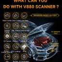 OBD2 Scanner,V880 Car Scanner Diagnostic Tool: Car Check Engine Code Reader with Reset,Live Data & Freeze Frame,Mode 6, Mode 8, OBDII Scan Tool for All OBD II Protocol Vehicles Since 1996