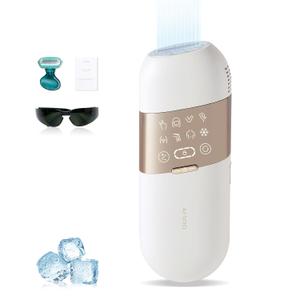 AMIRO Opal IPL Hair Removal Device, 2 modes and 8 Energy Levels, 3 in 1 for Face Armpit Arm Line Leg Whole Body
