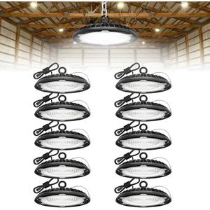 High Bay LED Shop Lights: 1 Pack 150W UFO Light for Warehouse - UL-Listed Warehouse Lights for Barn Factory Supermarket Lighting High Bay LED Shop Lights: 1 Pack 150W UFO Light for Warehouse - UL-Listed Warehouse Lights for Barn Factory Supermarket Lighting