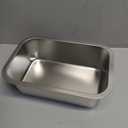 Ohtomber Stainless Steel 1.25 Gallons Large Dog Water Bowl, Metal Pet Dog Water & Food Bowl No Spilling, Outdoor Feeder Dish Plate for Cat, Big, Extra Large Pet