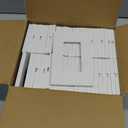 BESTTEN 30 Pack Screwless Decorator Wall Plate, USWP6 Snow White Series, Receptacle Outlet Cover, 1-Gang Light Switch Plate, H4.69 x W2.91, Gloss