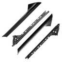 A-Pillar Trim Molding Windshield Set, Compatible with 2011-2019 Ford Explorer, Left & Right, Outer & Inner, 926450 926451, Window Trim Moulding BB5Z7803145AA BB5Z7803144AA BB5Z7803137AA BB5Z7803136AA