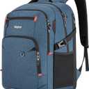 40L Expandable Laptop Backpack, Anti-thief Travel Backpack, Airline Approved Business Waterproof Carry on Luggage, Fits 15.6" Laptop for Men Women (Blue)