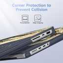 May Chen for 2026 MacBook Pro 14-inch M5 M4 M3 M2 M1 Pro/Max Chip, Release 2026 2025-2021, Model A3427 A3426 A3434 A3112 A3401 A3185, Plastic Hard Shell with Keyboard Cover, Black Sea Wave