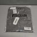 COOFANDY Guayabera Shirts for Men Cuban Short Sleeve Button Down Summer Shirts Linen Shirts (Gray, L)